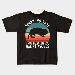 Naked Moles Cute rodents ugliest animal Kids T-Shirt